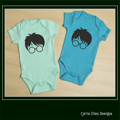Harry Potter Profile Applique Machine Embroidery Design – Wizard Fandom Character Outline Pattern, 6 Sizes (2660)