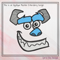 Sully Monster Character Face Applique Machine Embroidery Design | Fun Kids Stitch File, 6 sizes (2663)