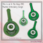 Mike Monster ITH Key Fob Machine Embroidery Design | Fun Kids In The Hoop Pattern (2665)