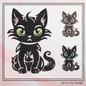 Sassy Black Cat Machine Embroidery Design, Black Cat with an Attitude, Cat Lover Design, 6 Sizes (2670)