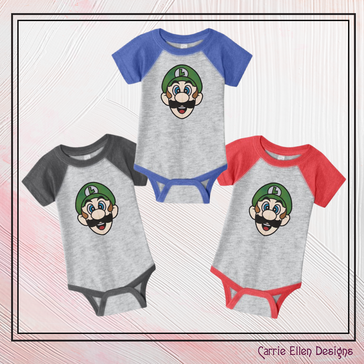 Luigi Face Applique Machine Embroidery Design | Fun Kids Stitch File, 6 sizes (2697)