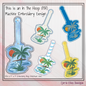 Palm Tree ITH Key Fob Machine Embroidery Design | Sunset Beach In-The-Hoop Key Tag Project (2708)