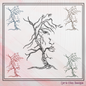 Artistic Tree Sketch Machine Embroidery Design, Woman Face in Tree Line Art Design, Nature Woman Face, 6 Sizes (2710)
