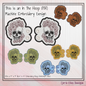 Skull ITH Machine Embroidery Shoe Wings – Floral Skeleton In The Hoop Shoe Charm Design – 4x4 and 5x7 Hoop Sizes (2715)