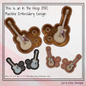 Guitar ITH Machine Embroidery Shoe Wings – Acoustic Guitar In The Hoop Shoe Charm Design – 4x4 and 5x7 Hoops (2735)