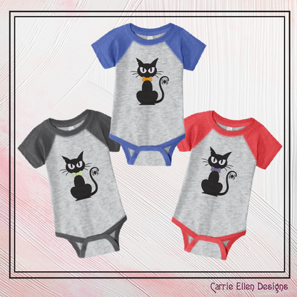 Black Cat Embroidery Design, Halloween Cat with Spider Machine Embroidery Design, Witches Familiar Design, 6 Sizes (2765)