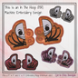 Jack Skellington ITH Shoe Wings Design – Halloween Theme Machine Embroidery Shoe Charms, In The Hoop Pattern Nightmare Before Christmas (2802)