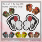 Pennywise The Clown Balloon Shoe Wings ITH Machine Embroidery Design | Horror Inspired Sneaker Accessory | Lace-Up Shoe Charm Embroidery File (2806)