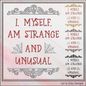Strange and Unusual Machine Embroidery Design, Halloween Saying, Cobwebs Beetlejuice Embroidery Pattern, 6 Sizes (2816)