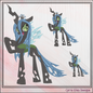 Queen Chrysalis Machine Embroidery Design | My Little Pony Equestrian Girl Gen 5 | Fan Art Design | 6 Sizes (2836)