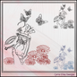Mason Jar with Butterflies & Flowers – Whimsical Line Art Machine Embroidery Design | Garden Nature Theme, 6 Sizes (2849)