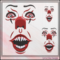Creepy Clown Face Machine Embroidery Design | Pennywise Clown Embroidery Pattern | Halloween Face Stitch File, 6 Sizes (2858)