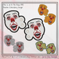 Pennywise The Clown Shoe Wings ITH Machine Embroidery Design | Horror-Inspired Lace-Up Sneaker Accessory | Spooky Shoe Charm Embroidery File (2860)