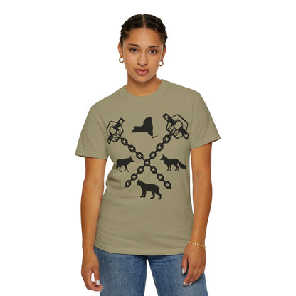 New York Trapper Unisex Comfort Colors T-Shirt – Hunter Lover Gift, Rustic Outdoor Graphic Tee (P6028)