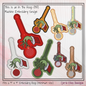 Christmas Grinch ITH Key Tag Machine Embroidery Design | In-The-Hoop Holiday Key Fob Project (2869)