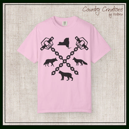 New York Trapper Unisex Comfort Colors T-Shirt – Hunter Lover Gift, Rustic Outdoor Graphic Tee (P6028)