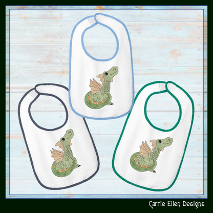 Baby Dragon Machine Embroidery Design | Fantasy Dragon Stitch File | Whimsical Dragon Embroidery Pattern | Kawaii Magical Creature , 6 Sizes, (2880)
