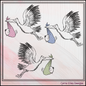 Stork Machine Embroidery Design, Baby Nursery Decor, Delivery Line Art, Sketch Embroidery Pattern, 6 Sizes (2905)