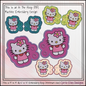 Cute Kitty Shoe Wings ITH Machine Embroidery Design | Pink Cat Lace-Up Sneaker Accessory | Kawaii-Inspired Shoe Charm Embroidery File (2943)