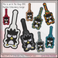 Badtz Maru Penguin ITH Key Fob Machine Embroidery Design | Sanrio Fandom Cartoon Key Tag | Cosplay Gift Project (2946)