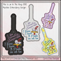 Currently Unsupervised Chicken ITH Key Fob Machine Embroidery Design | Funny In-The-Hoop Key Tag Project (2951)