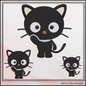 Cat Cartoon Character Machine Embroidery Design, Chococat Hello Kitty and Friends Fandom Cartoon, 6 Sizes (2955)