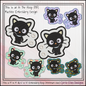 Cat Character In The Hoop Machine Embroidery Shoe Wing Design, ITH Chococat Hello Kitty and Friends Fandom Cartoon (2956)