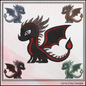 Cute Baby Dragon Machine Embroidery Design | Fantasy Dragon Stitch File | Kawaii Dragon Embroidery Pattern | Magical Creature Design, 6 Sizes, (2975)