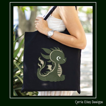 Adorable Baby Dragon Machine Embroidery Design, Cute Fantasy Animal Dragon, 6 Sizes (2978)