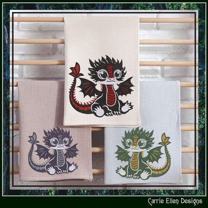 Adorable Baby Dragon Machine Embroidery Design, Cute Fantasy Animal, 6 Sizes (2982)