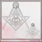 Free Mason Compass Machine Embroidery Design, Decorative Masonic Symbol, Sacred Geometry, God's Eye, 6 Sizes (3023)