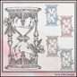 Floral Hourglass Machine Embroidery Design, Wildflower Framed Line Art Timepiece Sketch Design, 6 Sizes (3027)