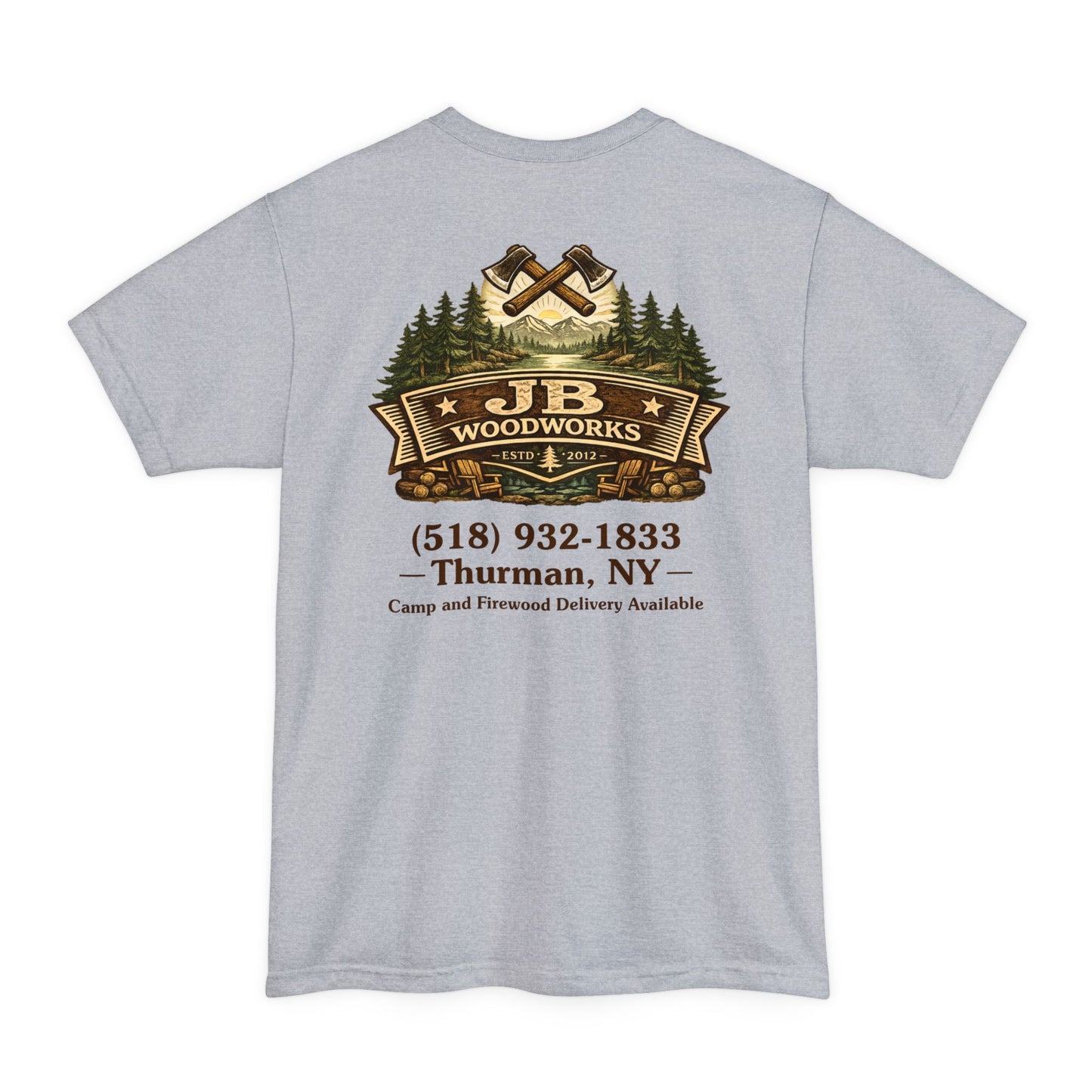 JB Woodworks Unisex Tall Beefy-T® Short Sleeve T-Shirt (3979)