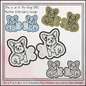 Welsh Corgi ITH Machine Embroidery Shoe Wing Design, In The Hoop Dog Lover Shoe Charms, Pet Embroidery Design (3038)
