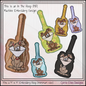 Dog Humor ITH Key Fob Machine Embroidery Design | Cartoon Dog with Cone Collar In-The-Hoop Key Tag (3045)