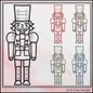 Classic Nutcracker Line Art Machine Embroidery Design | Christmas Soldier Pattern, 6 Sizes (3085)