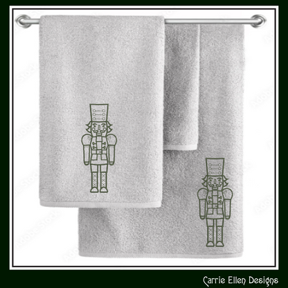 Classic Nutcracker Line Art Machine Embroidery Design | Christmas Soldier Pattern, 6 Sizes (3085)