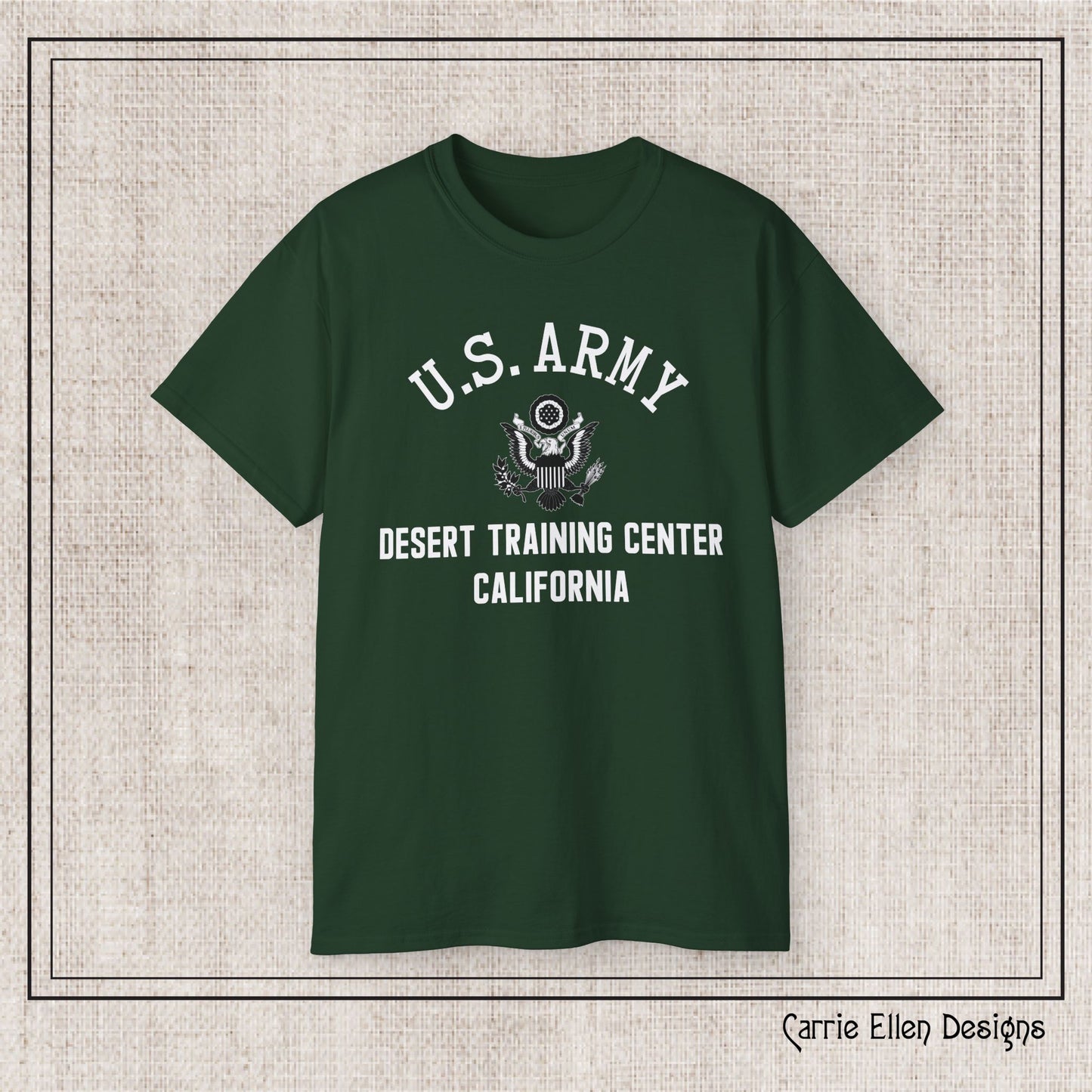 US Army Desert Training Center Short Sleeve Tee – Vintage WWII U.S. Army Reproduction T-Shirt (P-6045)