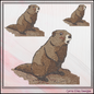 Groundhog Machine Embroidery Design, Groundhog Day, Garden Animal Pattern, Woodchuck Marmot Woodland Animal, 6 Sizes (3139)