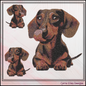 Dachshund Realistic Machine Embroidery Design, Dog Photo Stitch File, Adorable Pet Art, 4 Sizes (3140)