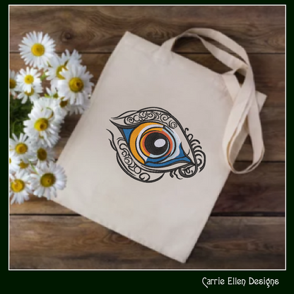 Eye of Horus Machine Embroidery Design, Ancient Egyptian Hieroglyph Symbol, Wedjat Edjat Eye, 6 Sizes (3147)