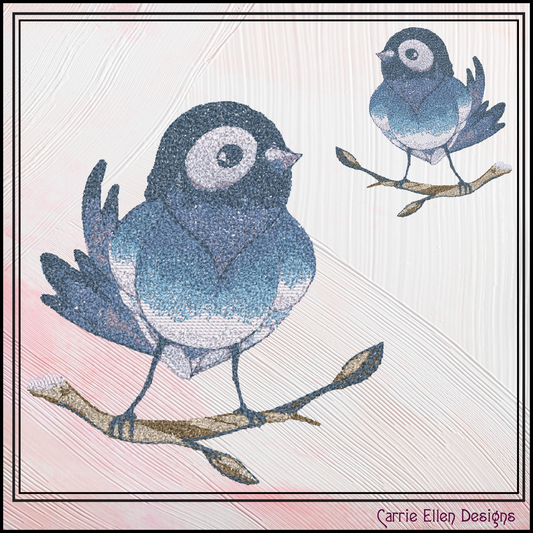 Bird Machine Embroidery Design, Artistic Watercolor Photo Stitch Bird, Nature Lover Gift, 6 Sizes (3165)