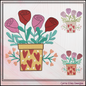 Love Machine Embroidery Design – Hearts and Roses Valentine’s Day Pattern, Romantic Floral Décor, 6 Sizes (3185)
