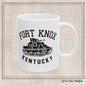 Fort Knox Kentucky Army Tank Ceramic Mug – Vintage WWII U.S. Army Graphic Reproduction – 11oz & 15oz Sizes (P-6048)