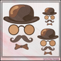 Proper English Gentleman Machine Embroidery Design, Classic Vintage Man With Brown Derby Hat, 6 Sizes (3266)
