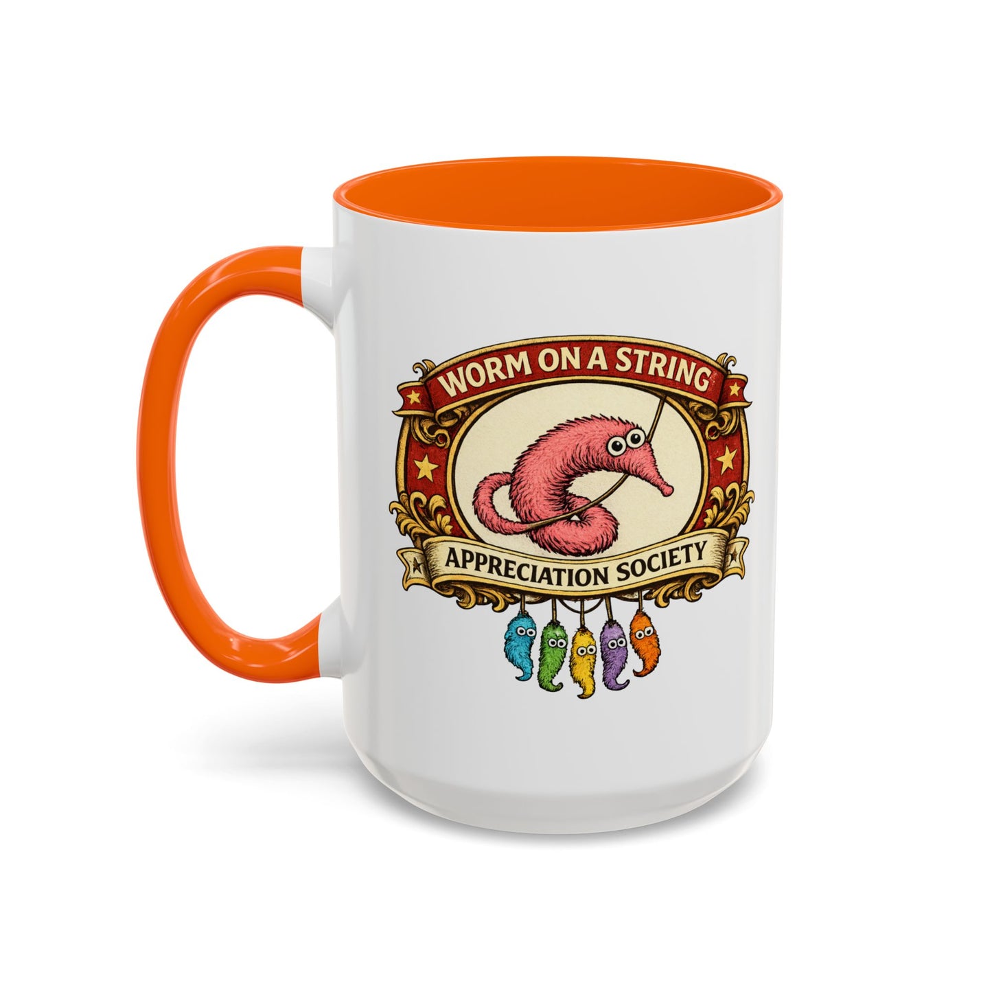 Worm on a String Appreciation Society Mug | Accent Coffee Mug 11/15oz (3898)