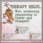 Therapy Helps Funny Machine Embroidery Design | Sarcastic Embroidery Saying | Snarky Frustration Quote | Digital Download | 6 Sizes (3289)