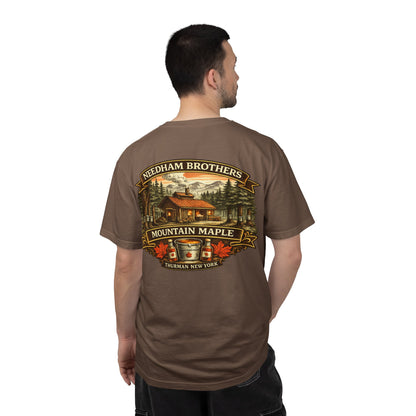 Needham Brothers Mountain Maple Short Sleeve T-Shirt, Comfort Colors Pigment Dyed Tee(3891)