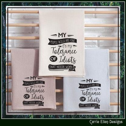 People Skills SVG Vector Design | Snarky Idiots Quote | Funny Adult Humor | Sarcastic Cut File | Cricut & Silhouette (3333)