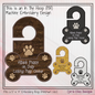 Attack Puppy On Duty ITH Door Knob Hanger Machine Embroidery Design – Dog Lover In The Hoop Door Sign (3398)